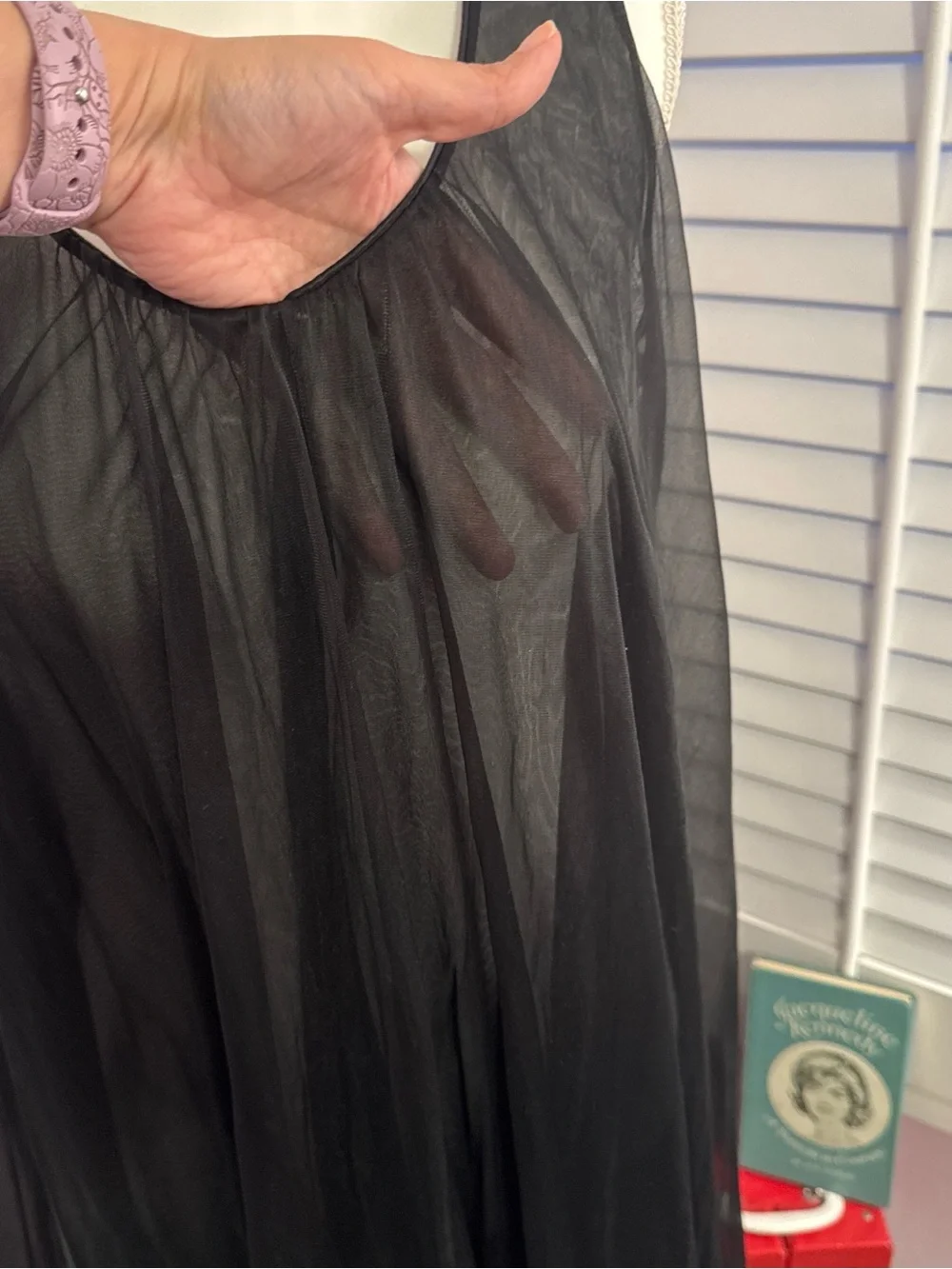Vintage Sheer Black Nightie - Picture 3 of 7